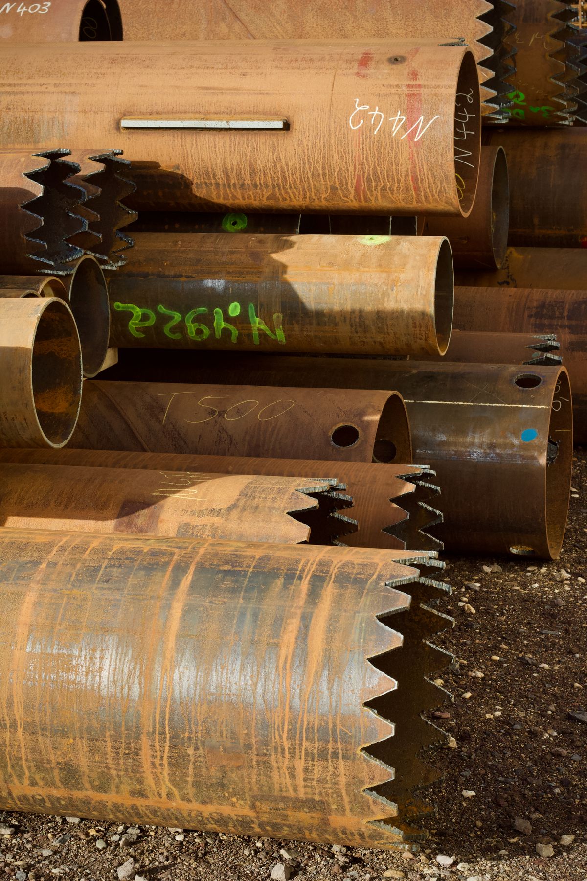 Steel well casing pipe stock